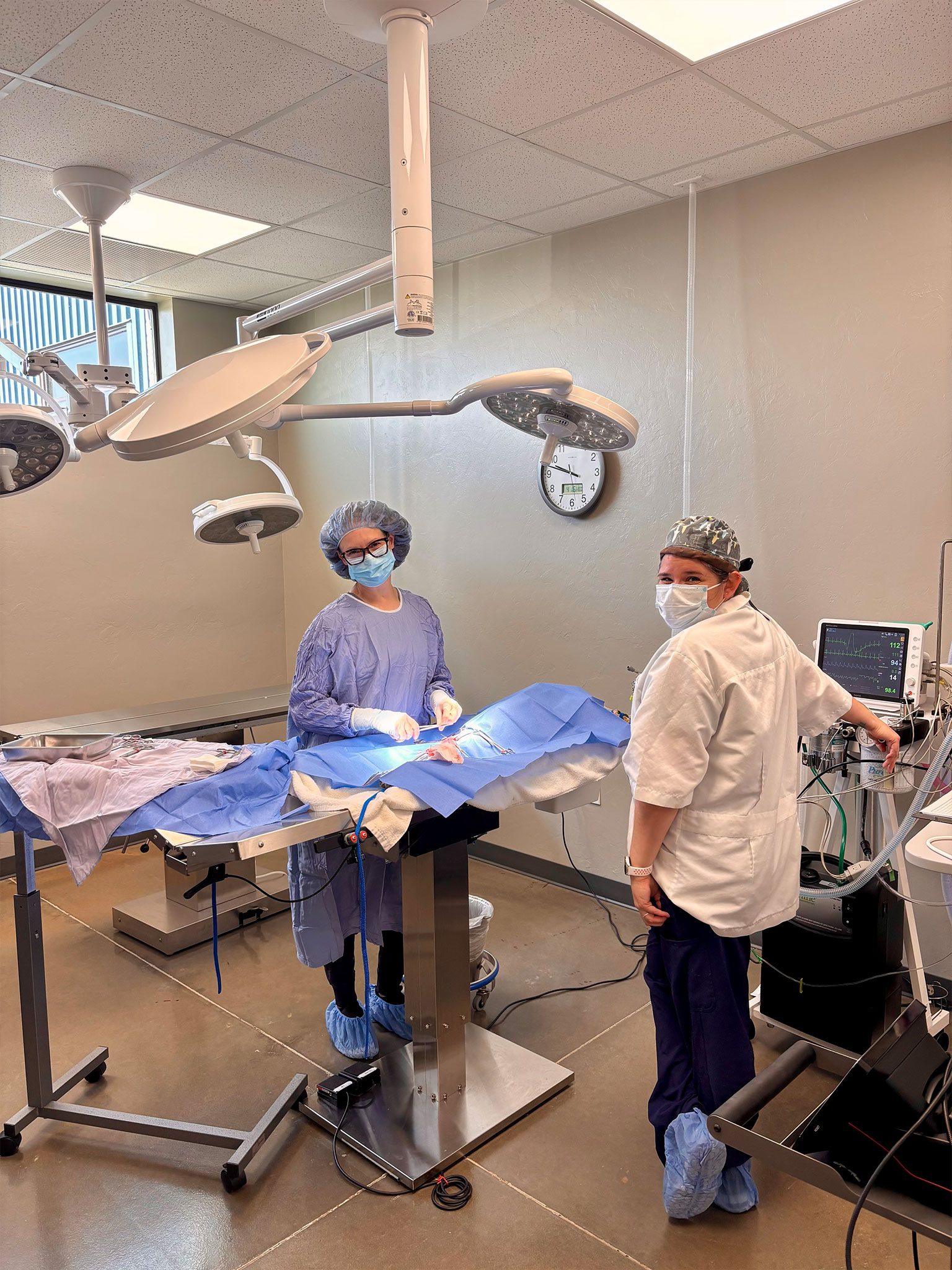 Doc and Assistant In Surgery