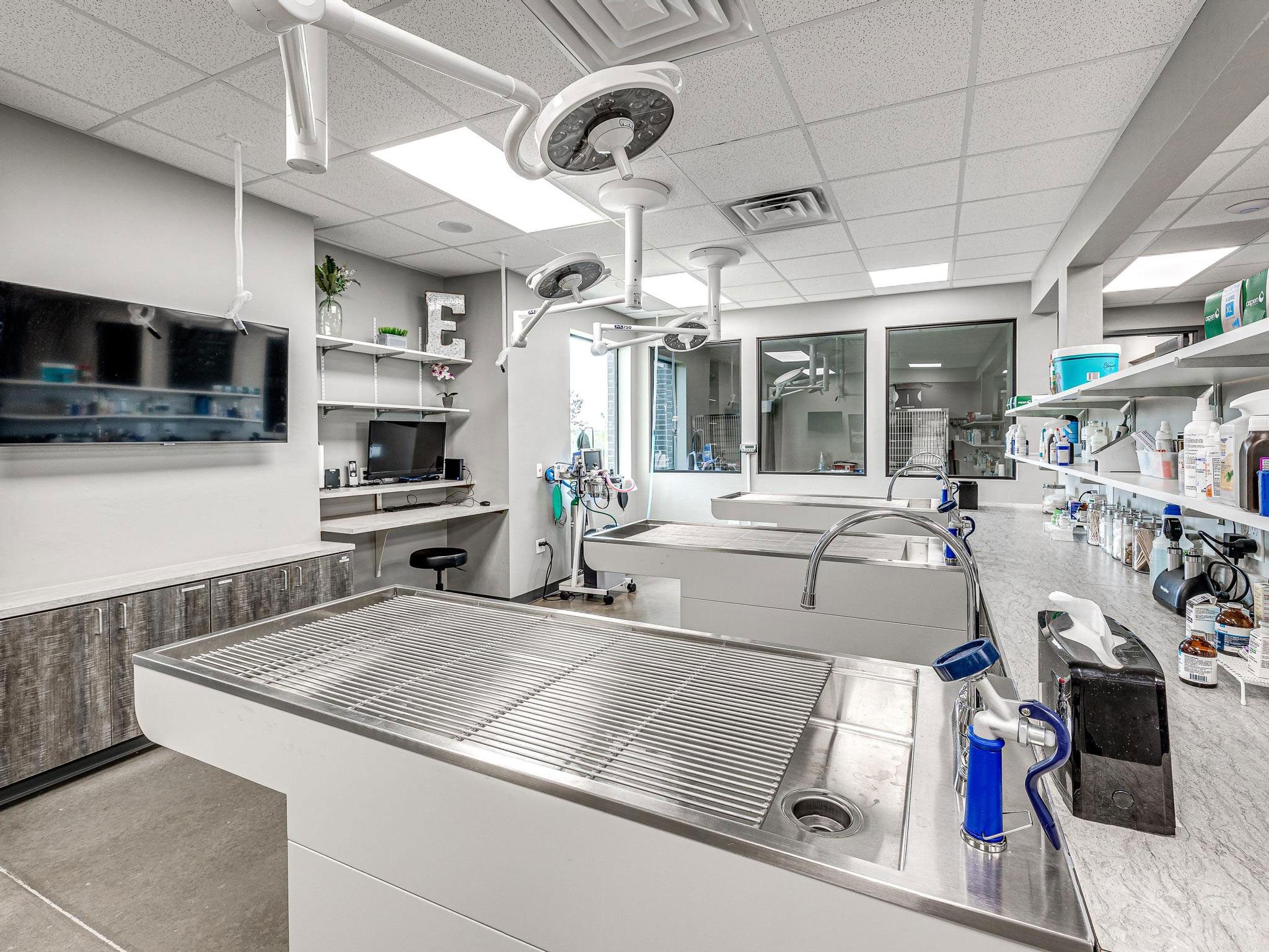 Exam Tables In Room At Edmond East Animal Hospital