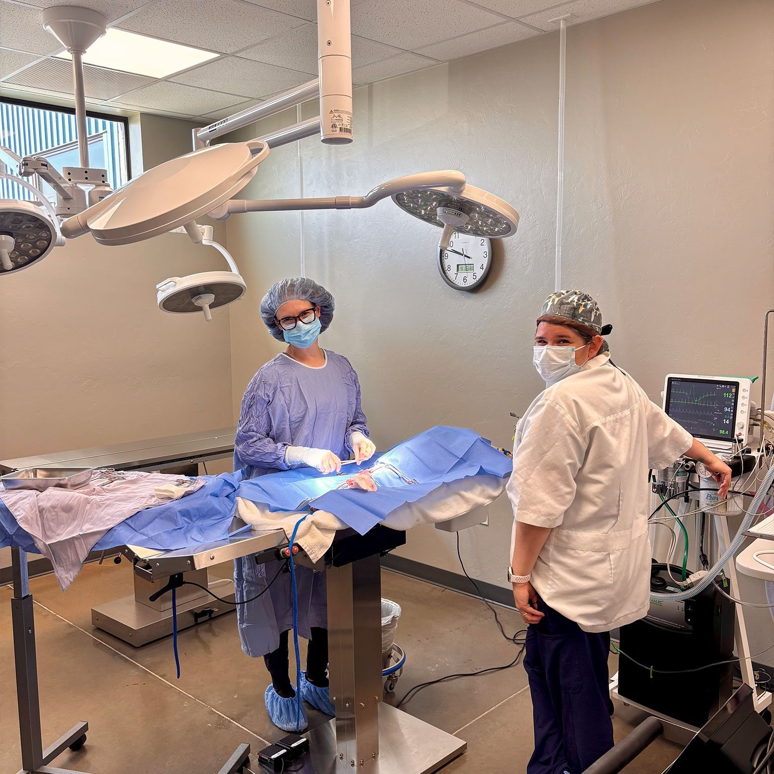 Doc and Assistant In Surgery